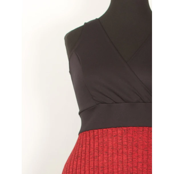 Vestido Flavia Negro Rojo ks31  SALE solo xl 4