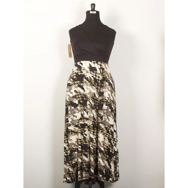 Vestido Flavia Negro estampado  ks31  SALE solo M 1