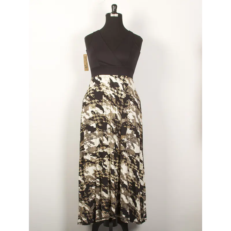 Vestido Flavia Negro estampado  ks31  SALE solo M