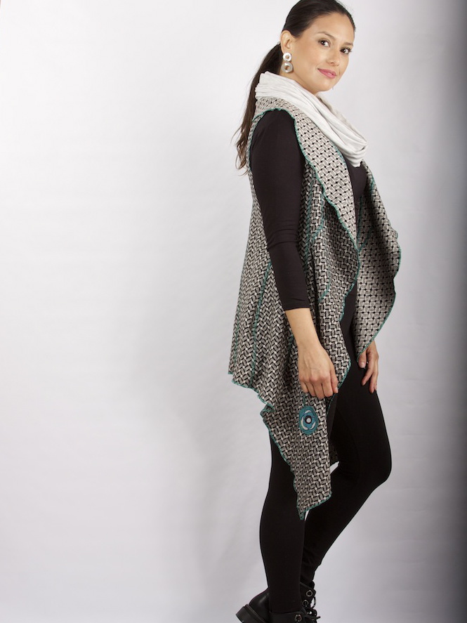 Chaqueton tapado Salma, TURQUESA SOLO S-M