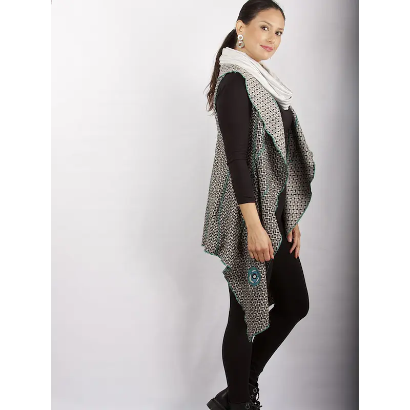 Chaqueton tapado Salma, TURQUESA KS2 SOLO S-M