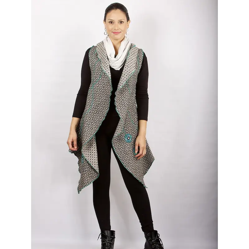 Chaqueton tapado Salma, TURQUESA KS2 SOLO S-M