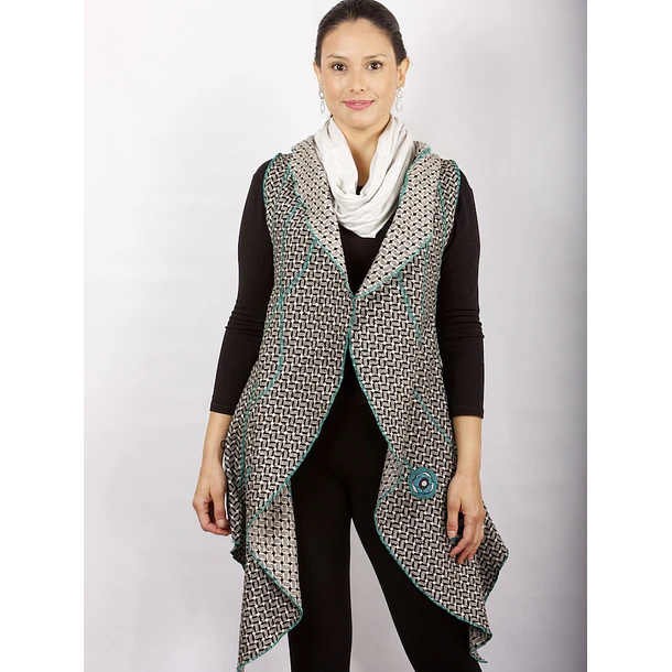 Chaqueton tapado Salma, TURQUESA KS2 SOLO S-M 3