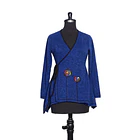 Poleron doble cruce Cunco Azul negro 1