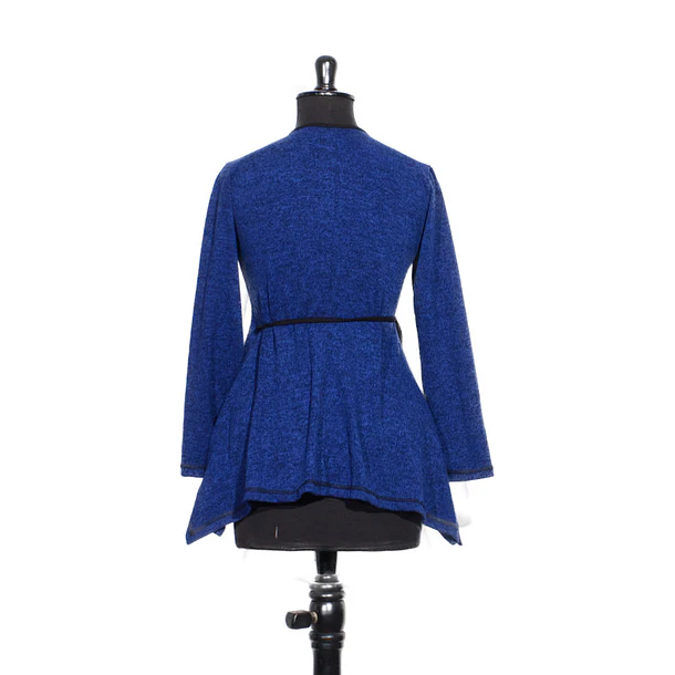 Poleron doble cruce Cunco Azul negro 4