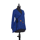 Poleron doble cruce Cunco Azul negro 2
