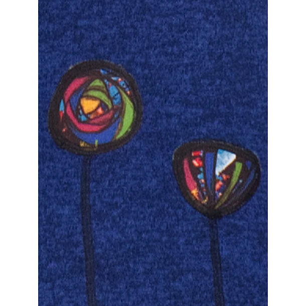 Poleron doble cruce Cunco Azul negro 5