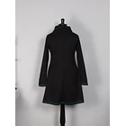 Vestido Queule lanilla negro turquesa 4
