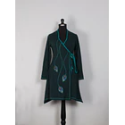 Vestido doble cruce Puelo Turquesa 1