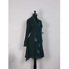 Vestido doble cruce Puelo Turquesa 2