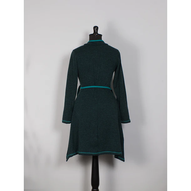 Vestido doble cruce Puelo Turquesa 4