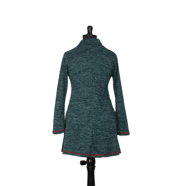 Vestido Queule lanilla  turquesa 3