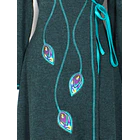 Vestido doble cruce Puelo Turquesa 4