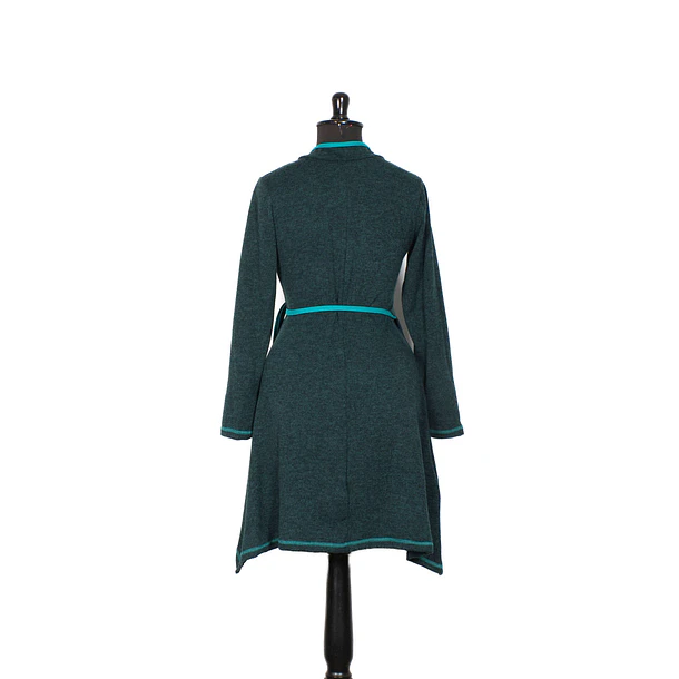 Vestido doble cruce Puelo Turquesa 3