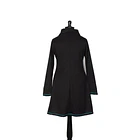Vestido Queule lanilla negro turquesa 6