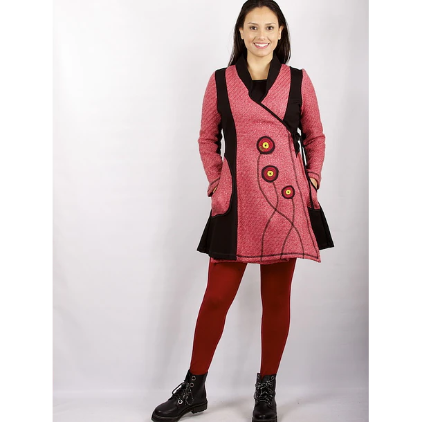 Chaquetón Frida en paño rojo SALE SOLO TALLA S KS1 1