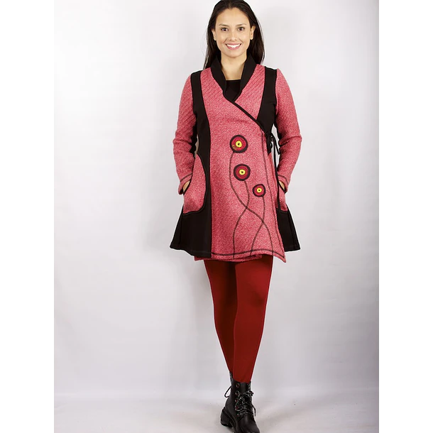 Chaquetón Frida en paño rojo SALE SOLO TALLA S KS1 2
