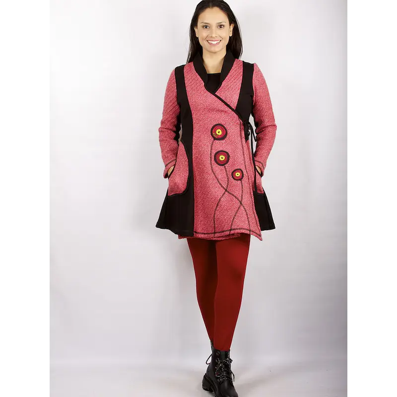 Chaquetón Frida en paño rojo SALE SOLO TALLA S KS1