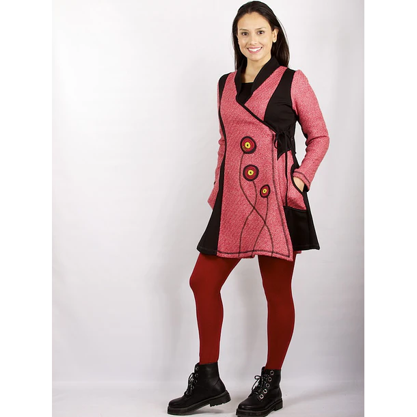 Chaquetón Frida en paño rojo SALE SOLO TALLA S KS1 3
