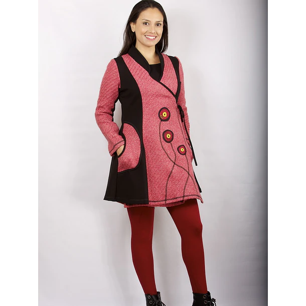Chaquetón Frida en paño rojo SALE SOLO TALLA S KS1 4