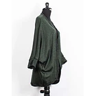 Tapado kimono lanilla Puer verde 2
