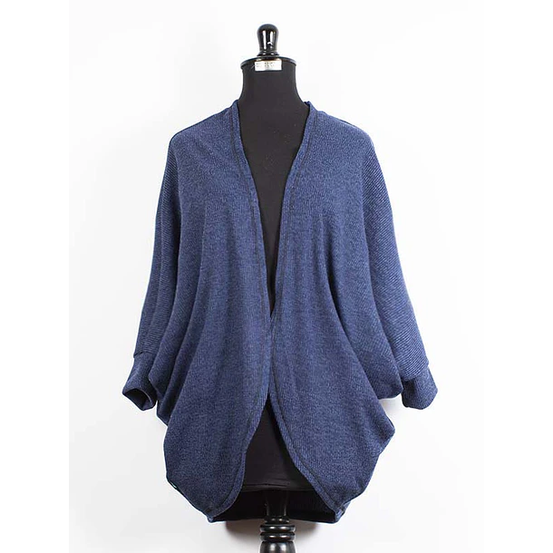 Tapado kimono lanilla Puer azul 