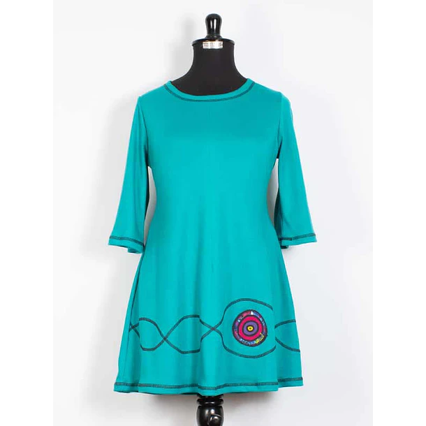 Minivestido Maiten TURQUESA L A 3XL 1