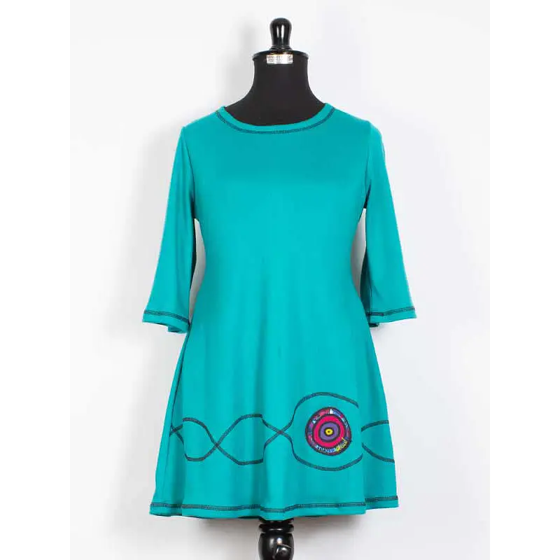 Minivestido Maiten TURQUESA L A 3XL