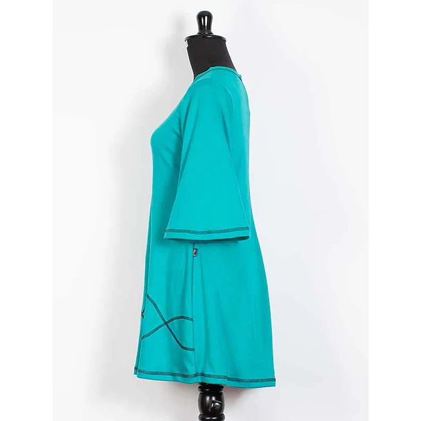 Minivestido Maiten TURQUESA L A 3XL 4