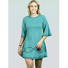 Minivestido Maiten TURQUESA L A 3XL 2