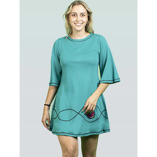 Minivestido Maiten TURQUESA L A 3XL 2