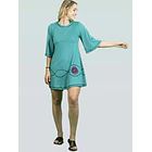 Minivestido Maiten TURQUESA L A 3XL 6