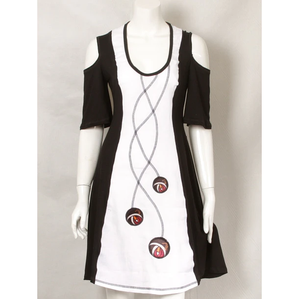 Vestido Central corto colores Yakun XS S 1