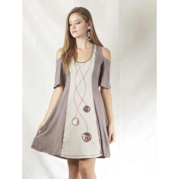 Vestido Central corto colores Yakun XS S 6