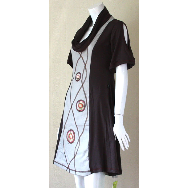 Vestido Central corto colores Yakun XS S 9