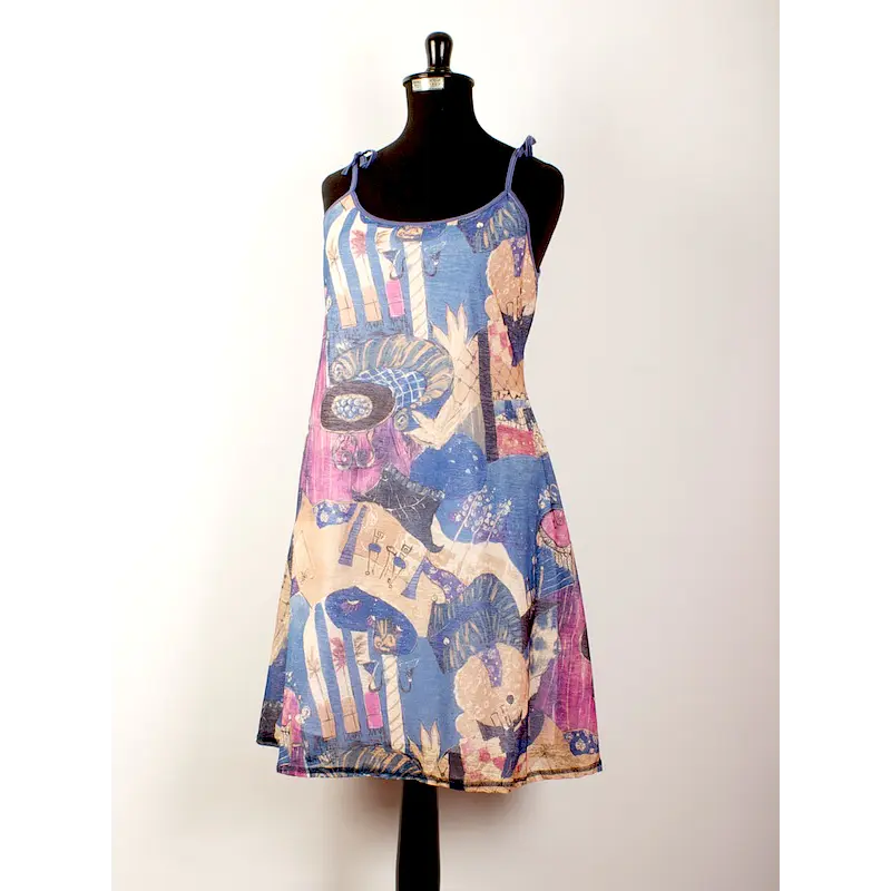 Vestido  Irina Azul  CORTO TALLA ML KS10