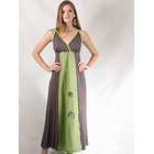 VESTIDO LARGO LINO Y ALGODON TALLA M-L KS10 1
