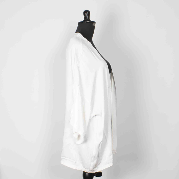Tapado corte camisero recto en seda Talla única KS11 2