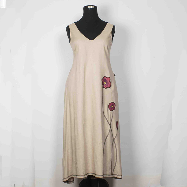 Vestido Lino solo talla S y M K16.  1
