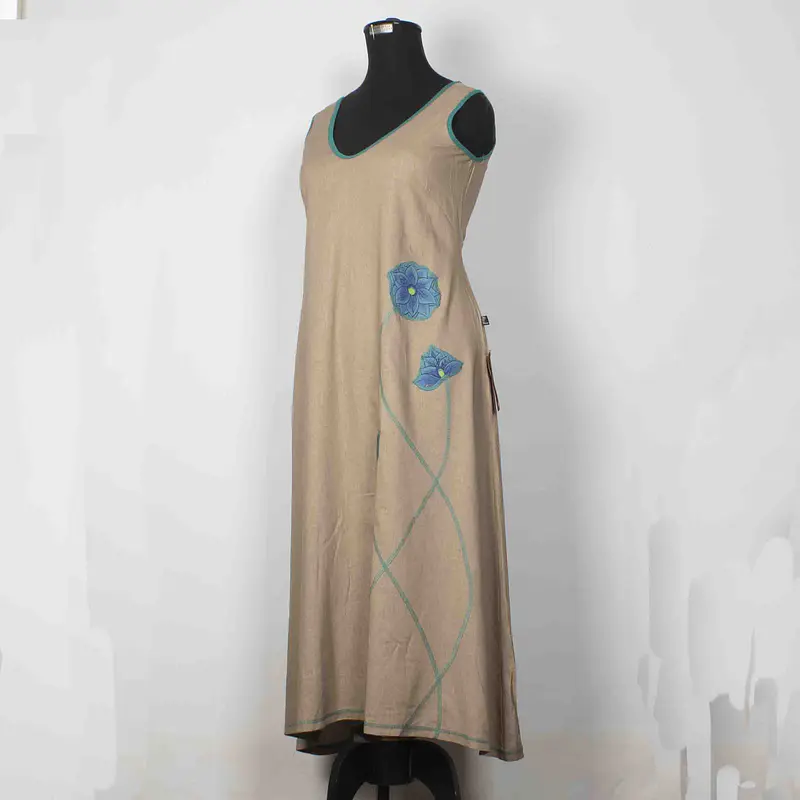 vestido lino solos s k16.  