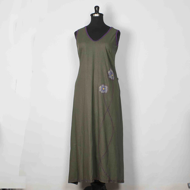 Vestido lino solo M K16 1