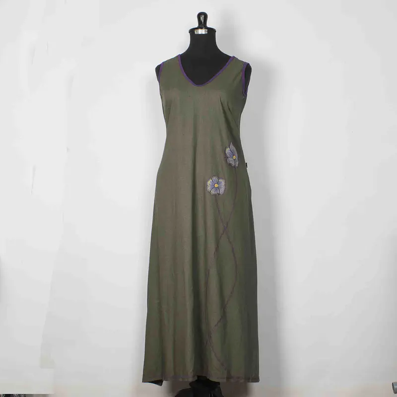 Vestido lino solo M K16