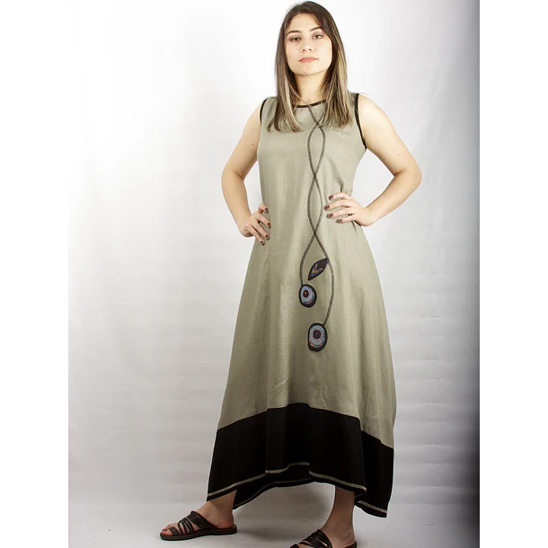 Vestido Tupahue lino Sale solo M ks20 1