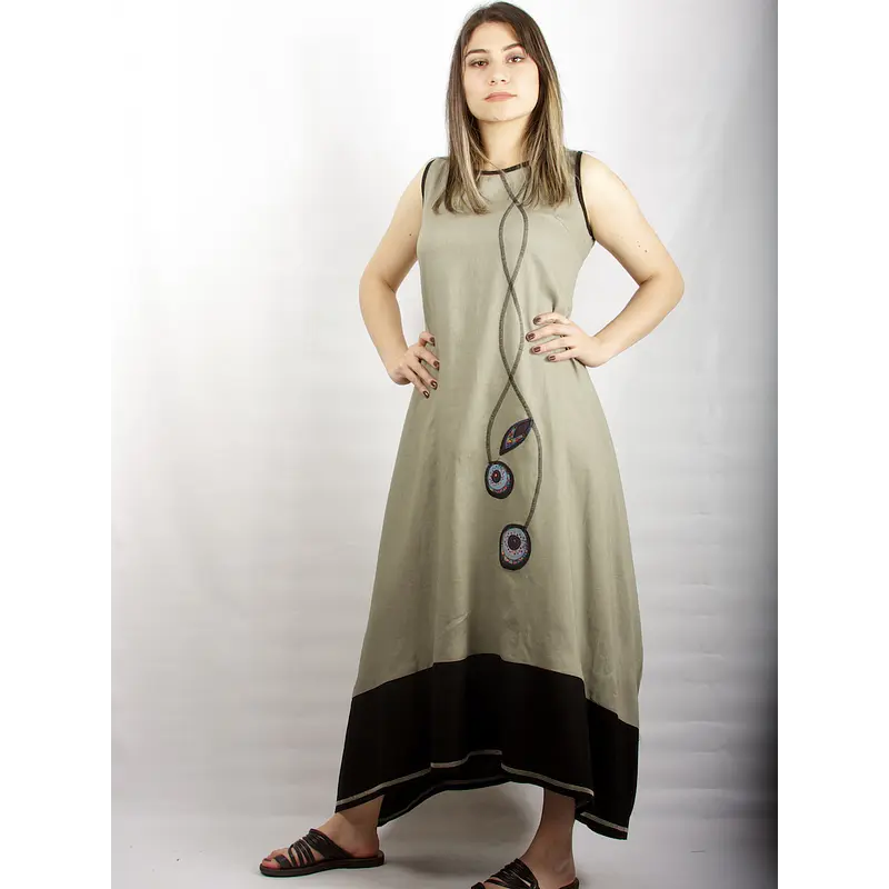 Vestido Tupahue lino Sale solo M ks20