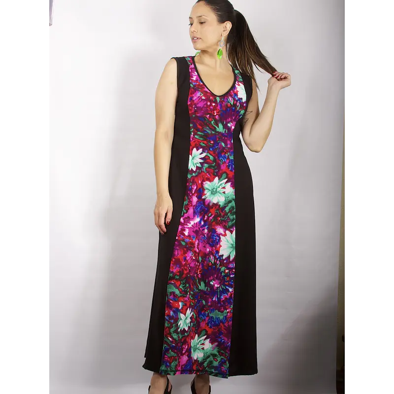 Vestido central Viscosa lycra fría TALLA S Y M KS10