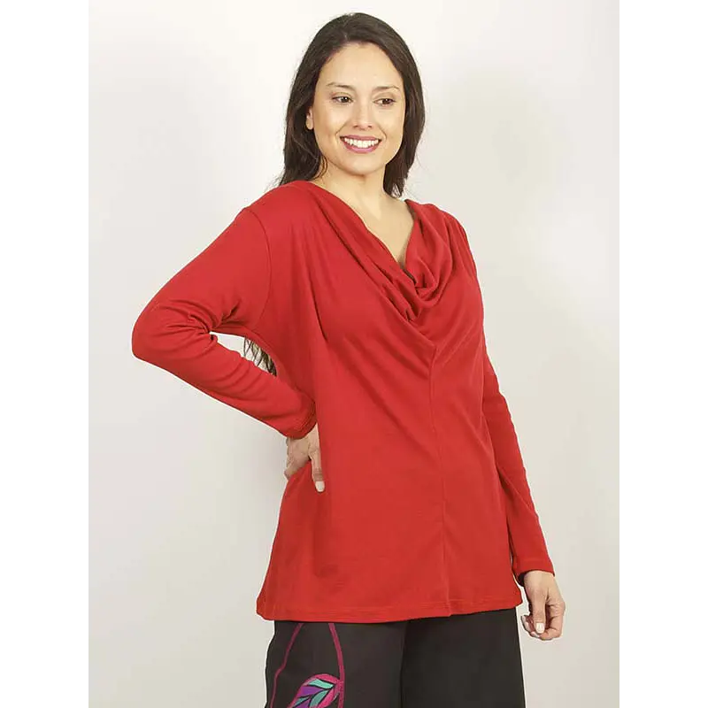 Poleron  Odda Algodón pima. xl -2xl SALE