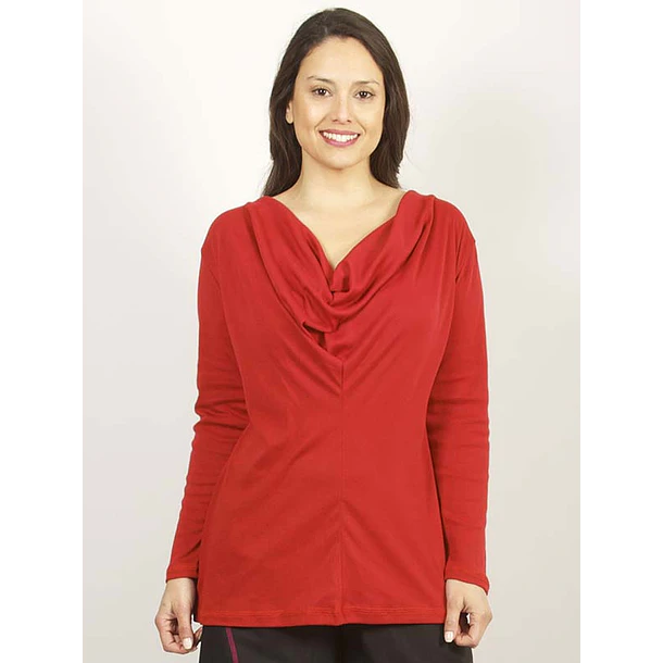 Poleron  Odda Algodón pima. xl -2xl SALE 2