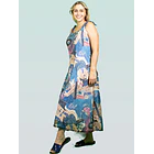 Vestido largo Irina Azul  TALLA L KS8  4