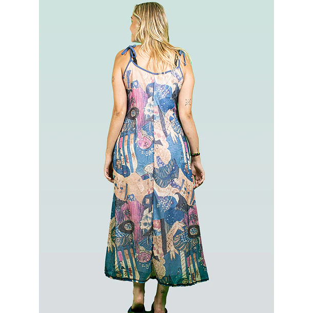 Vestido largo Irina Azul  TALLA L KS8  5