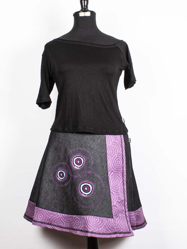 Falda pareo corta, colores KS6 KS8